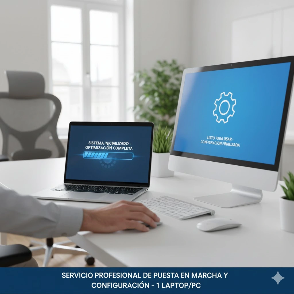 Puesta en marcha de 1 laptop o PC