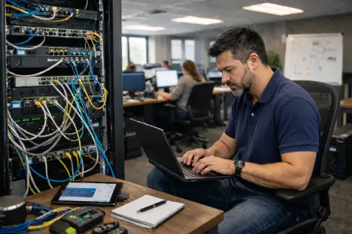 Diagnóstico de redes de oficinas de hasta 20 estaciones de trabajo