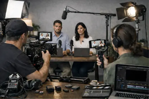 Video profesional para la preparación de una lección de un curso virtual de hasta 5 min. 